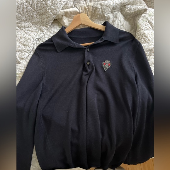 Gucci Other - Authentic Gucci Mens Long Sleeve Button up collar polo sweater